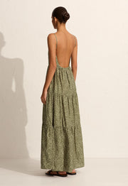 Tiered Low Back Sundress - Jasmine (Olive) - Matteau